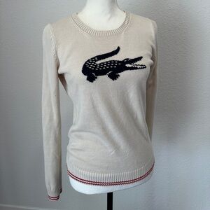 Lacoste Women's Cream Sweater